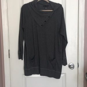 Cowl Neck Sweater with Pockets